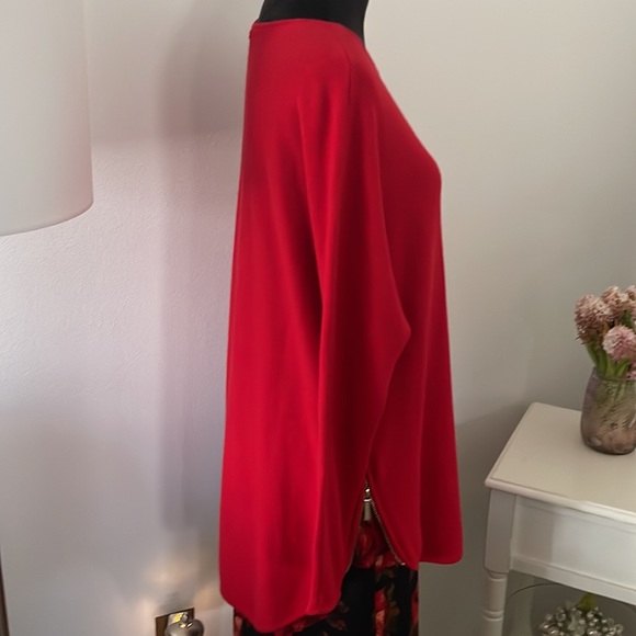 Michael Kors Red Tunic Sweater - Picture 4 of 11